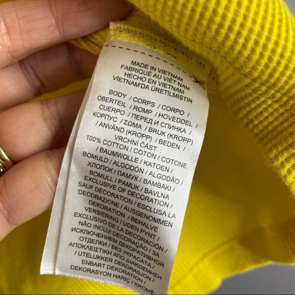 Lauren Ralph Lauren Waffle Knit Puff Sleeve Top - Picture 9 of 9